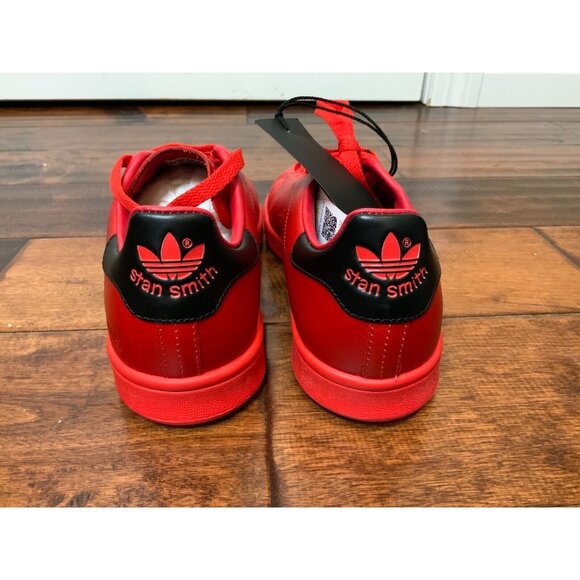 Adidas + Raf Simons Red Leather Stan Smith Sneakers, Size 7.5 (W) 6 (M) NWOB! - Picture 5 of 8
